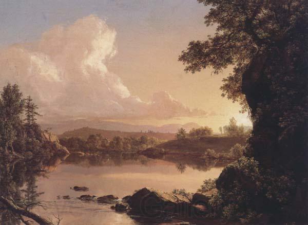 Frederic Edwin Church Scene on Catskill Creek